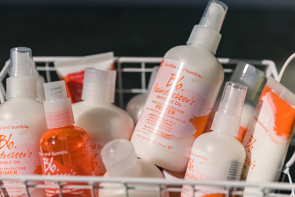 A basket of best selling Bumble and Bumble products available to shop online