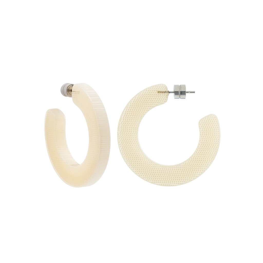 Machete Kate hoops in cream dot available to shop online at Shampoo Hair Bar