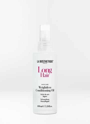 This hair oil is one of our absolute favourites for long hair. It's weightless moisture and invisible application instantly conditions dry ends. Shop online or in store at Shampoo Hair Bar in Victoria, BC.