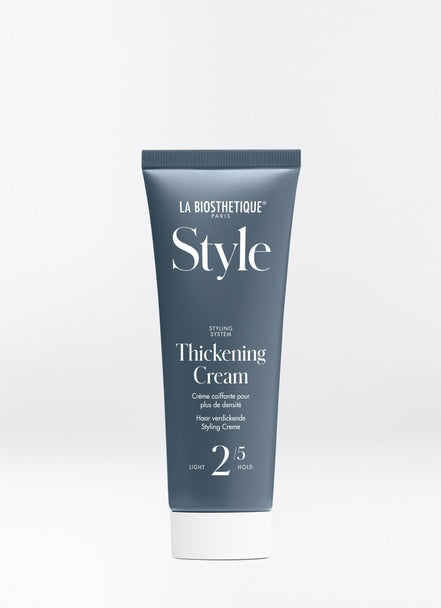 This thermo-activated styling cream has been proven to thicken the hair structure and immediately provides noticeable volume. Thickening cream features hyaluronic acid to protect the hair and lock in moisture while remailing lightweight and malleable. Shop online or in store at Shampoo Hair Bar in Victoria, BC.